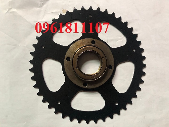 Combo liếp dĩa cho sên 410 chế xe điện, líp không răng, líp trớn, đĩa 38 răng làm xe