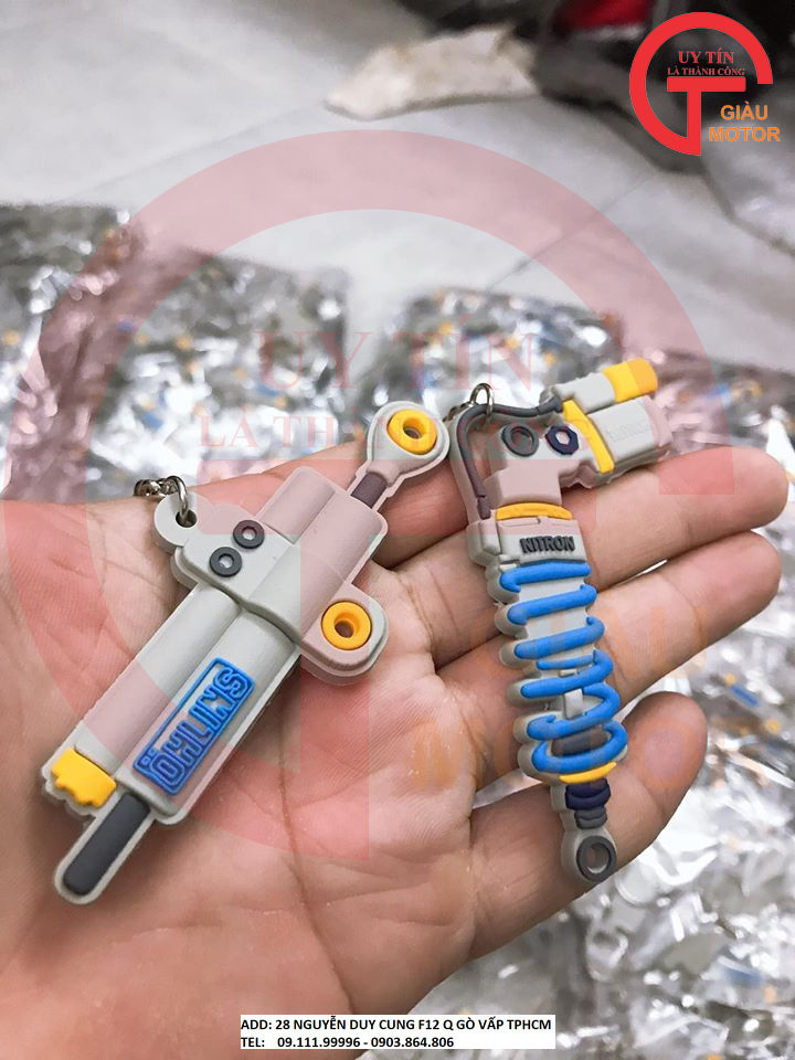 MÓC KHÓA MÔ HÌNH TRỢ LỰC SƯỜN OHLINS BẰNG CAO SU