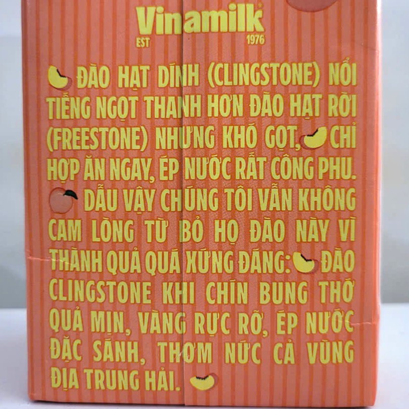 Hộp 1 Lít -- NƯỚC ÉP ĐÀO GIÒN NGỌT VFRESH Peach Nectar Juice (halal)
