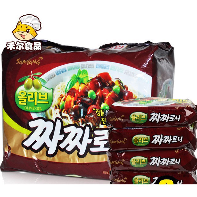 Lốc 5 Gói Mì Tương Đen Samyang Dầu Olive Hàn Quốc
