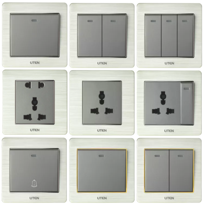 Công tắc ổ cắm vuông Uten V6