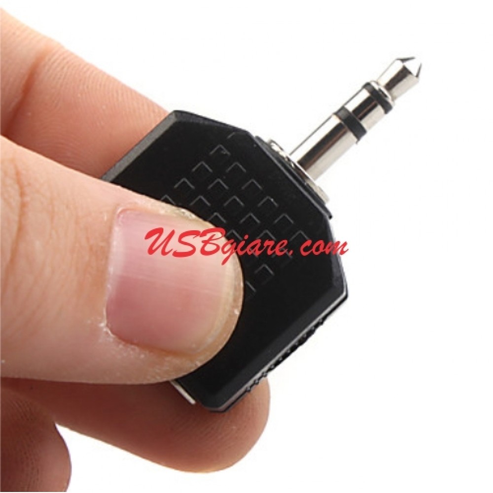 ĐẦU CHUYỂN AUDIO 1 RA 2 JACK 3.5MM