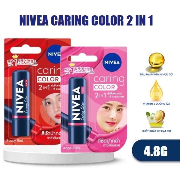 Son dưỡng ẩm và trang điểm môi NIVEA 4.8g