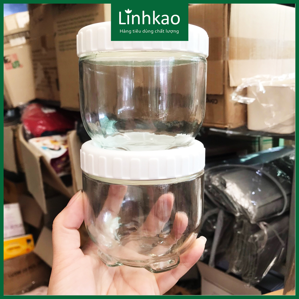 Bộ 3 lọ thủy tinh nắp vặn trắng Unilever