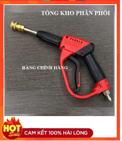 Súng rửa xe cao áp dài 35cm (Tặng kèm Béc)