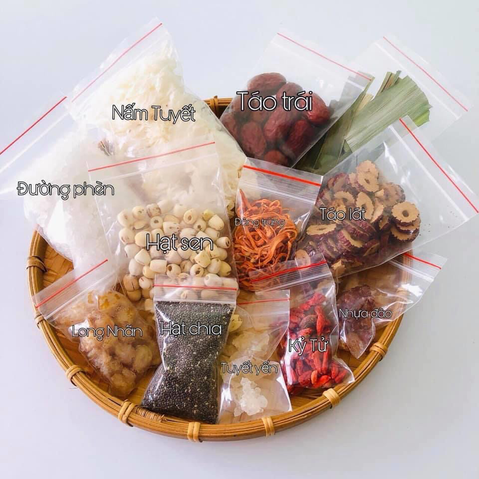 [HCM]Chè Dưỡng Nhan (400gr nguyên liệu) - Chè Tuyết Yến