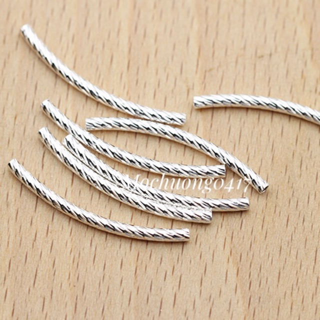 [S925] Charm bạc ống - MH089