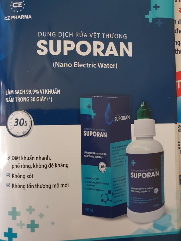 Dung Dịch Rửa Vết Thương SUPORAN [chai 100ml]