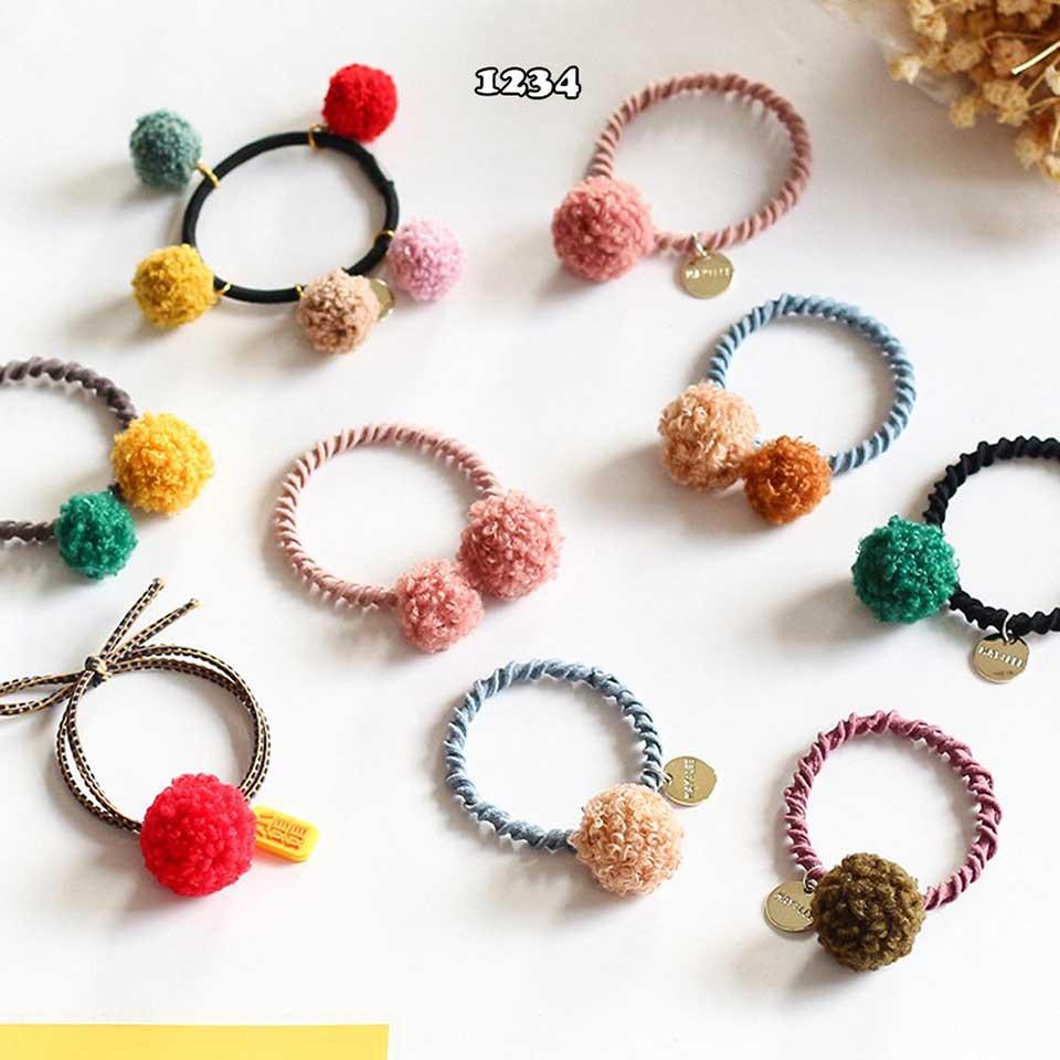 [HCM]Dây Cột Tóc Tròn Đơn Giản Ah1234 (Mẫu ngẫu nhiên)