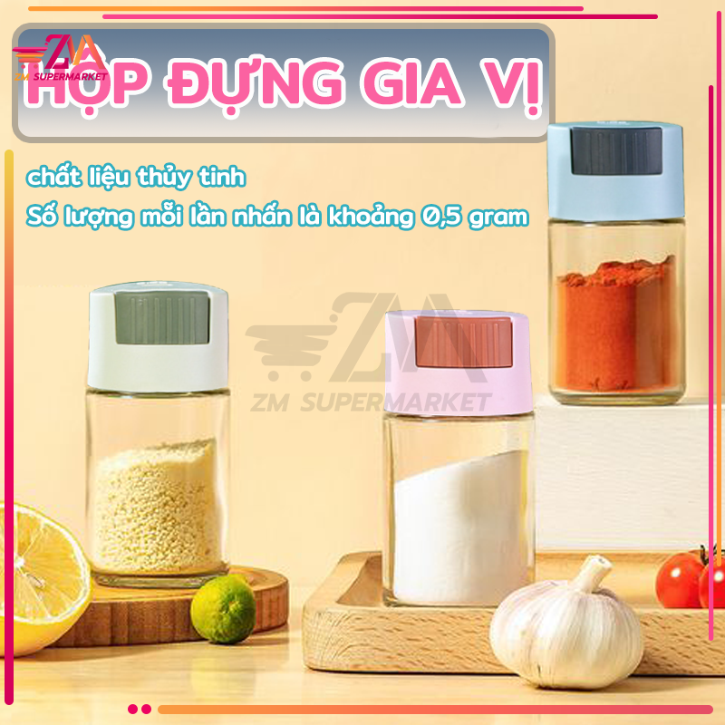 Spice Shaker, plastic spice jar, high quality kitchen button press glass spice jar, smart spice jar-anti-warm and leak-proof, better quantity control