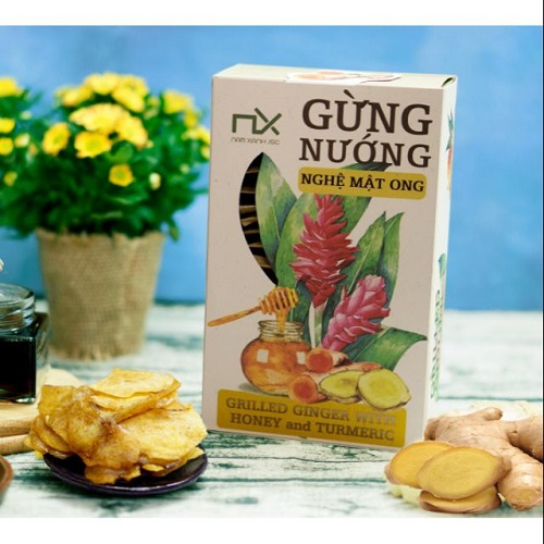 [HCM]GỪNG NƯỚNG NGHỆ MẬT ONG 80G