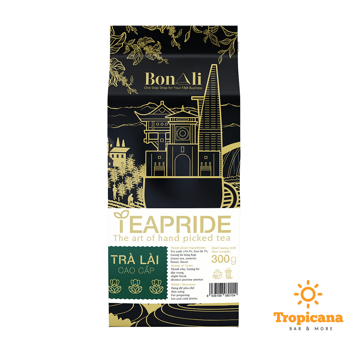 Trà xanh lài Teaprided - Bịch 300gr