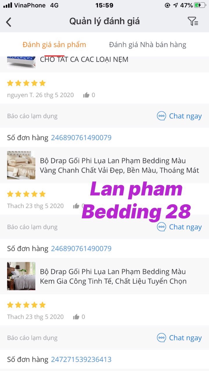 Ga - Drap Giường Lẻ Phi Lụa Lan Pham Bedding - Màu Vàng Kem