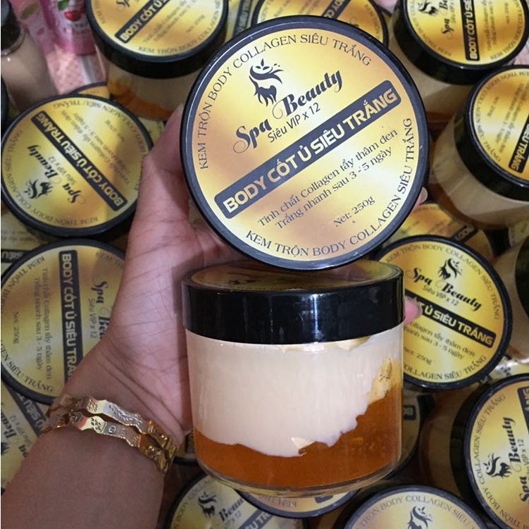 Body Cốt Ủ Trắng Spa Beauty 250g - Mẫu mới