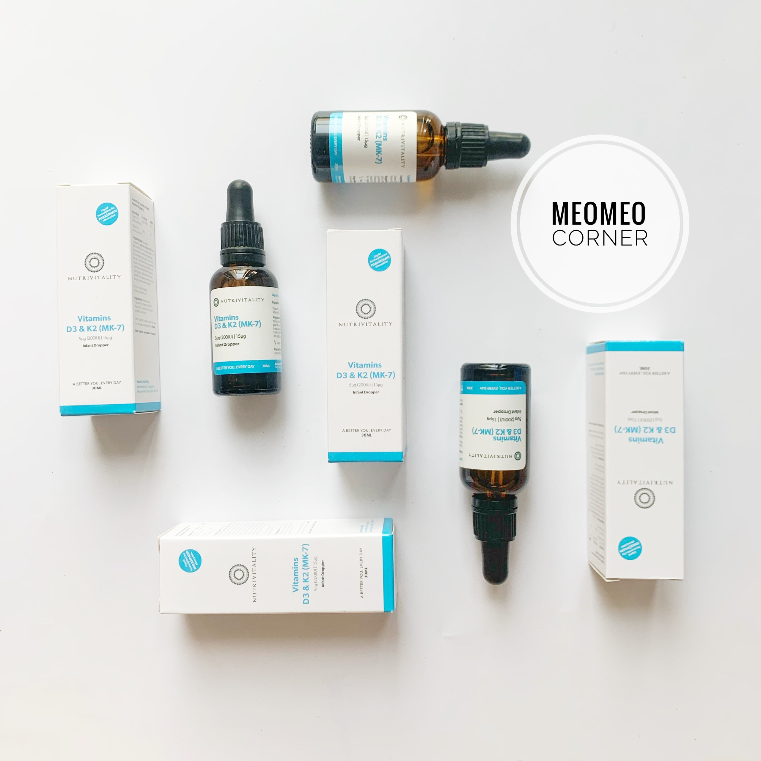 Vitamin D3 & K2 MK7 cho bé Nutrivitality Anh