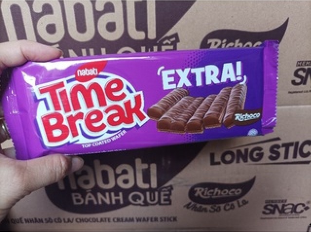 Bánh kem xốp Nabati Phủ Socola Time Break - 48g