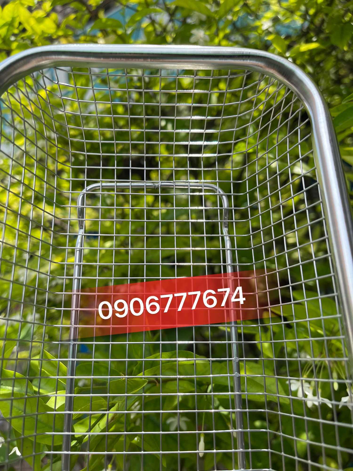 Khay / Rổ Lưới Inox Chữ Nhật Đủ Size