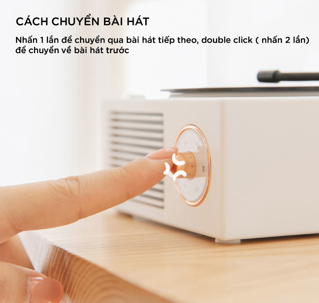 Loa Bluetooth Retro X10 Giả Lập Đĩa Than