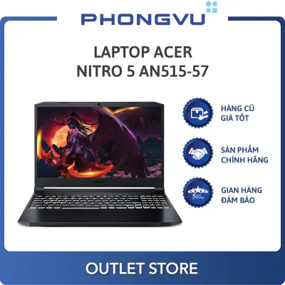 Laptop Acer Nitro 5 AN515-57-57MX (NH.QD9SV.002) (i5-11400H) (Đen) - Laptop cũ