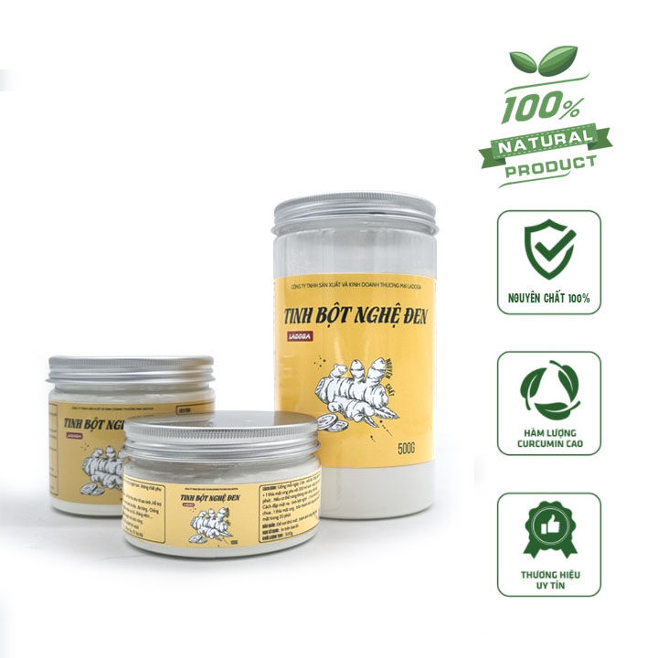 Tinh bột nghệ đen nguyên chất la-do-ga 500 gam