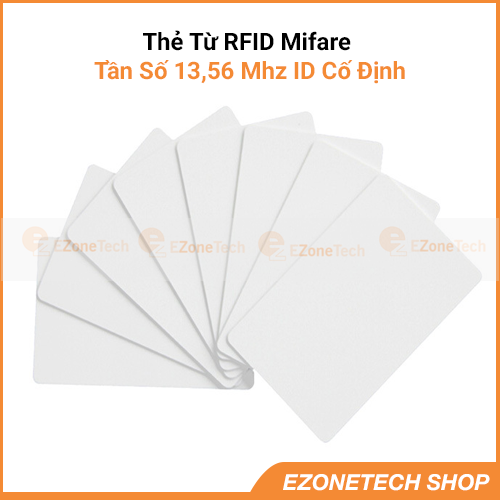 [HCM]Bộ 5 Thẻ Từ RFID Tần Số 13.56Mhz Màu Trắng (Mifare Card)