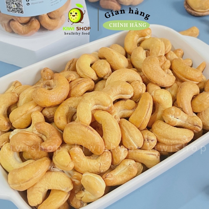 Hạt điều loại A sạch lụa rang muối hũ 500GR *KIWISHOP*