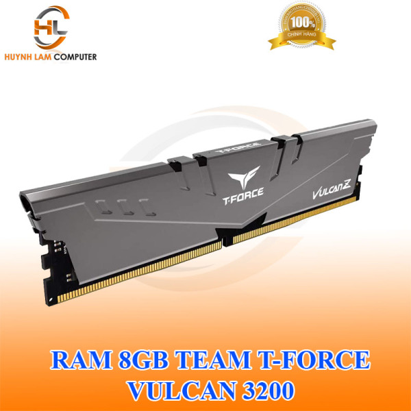 RAM 8GB TEAM T-FORCE VULCAN DDR4 BUS 3200 TẢI NHIỆT - HÀNG CHÍNH HÃNG
