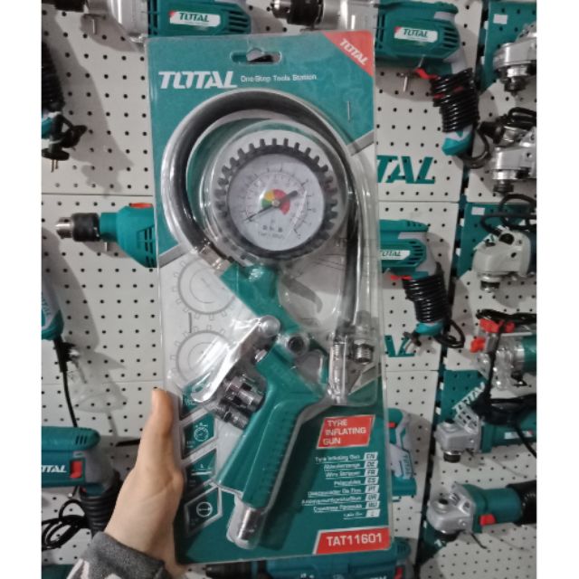 Máy bơm lốp oto total tat11601