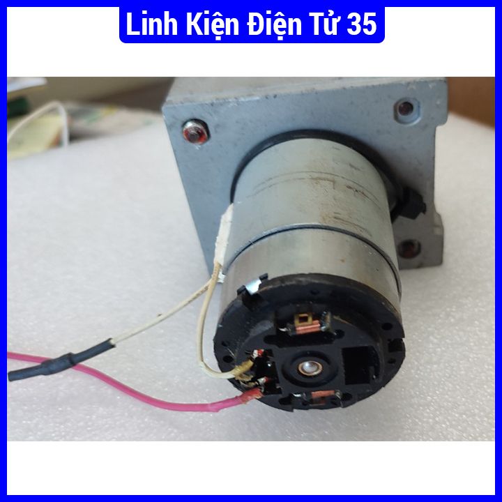 Motor giảm tốc 220VDC trục động cơ 10mm mặt bích 86.8cm