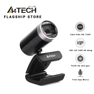 Webcam máy tính A4tech PK-910P HD 720P tích hợp micro - Hàng chính hãng, hoạt động tốt trong môi trường thiếu ánh sáng thumbnail