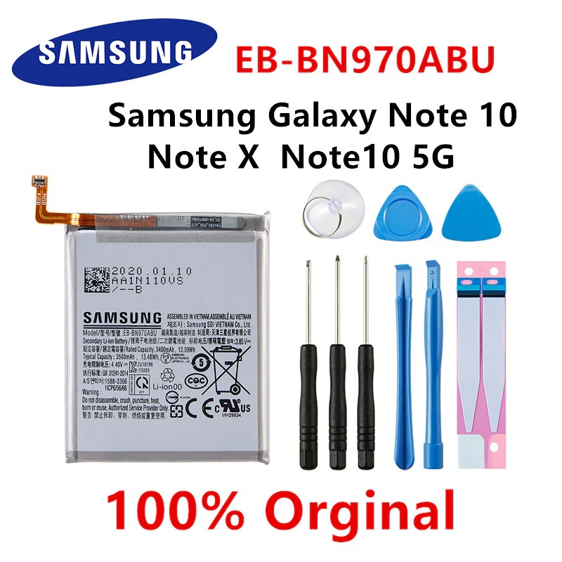 Pin Samsung Galaxy Note đủ các mã phổ biến: Note 20Ultra, Note 20, Note 10 Plus, Note 10, Note 10 Lite, Note 9, Note 8...Tặng kèm bộ mở máy