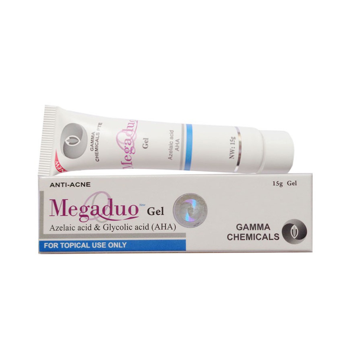 Gel Derma Forte - Megaduo ngăn ngừa mụn ẩn mụn viêm giảm thâm từ AHA Gamma 15g