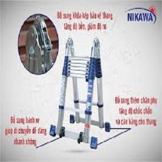 Thang nhôm rút đôi Nikawa NK-38AI Pri