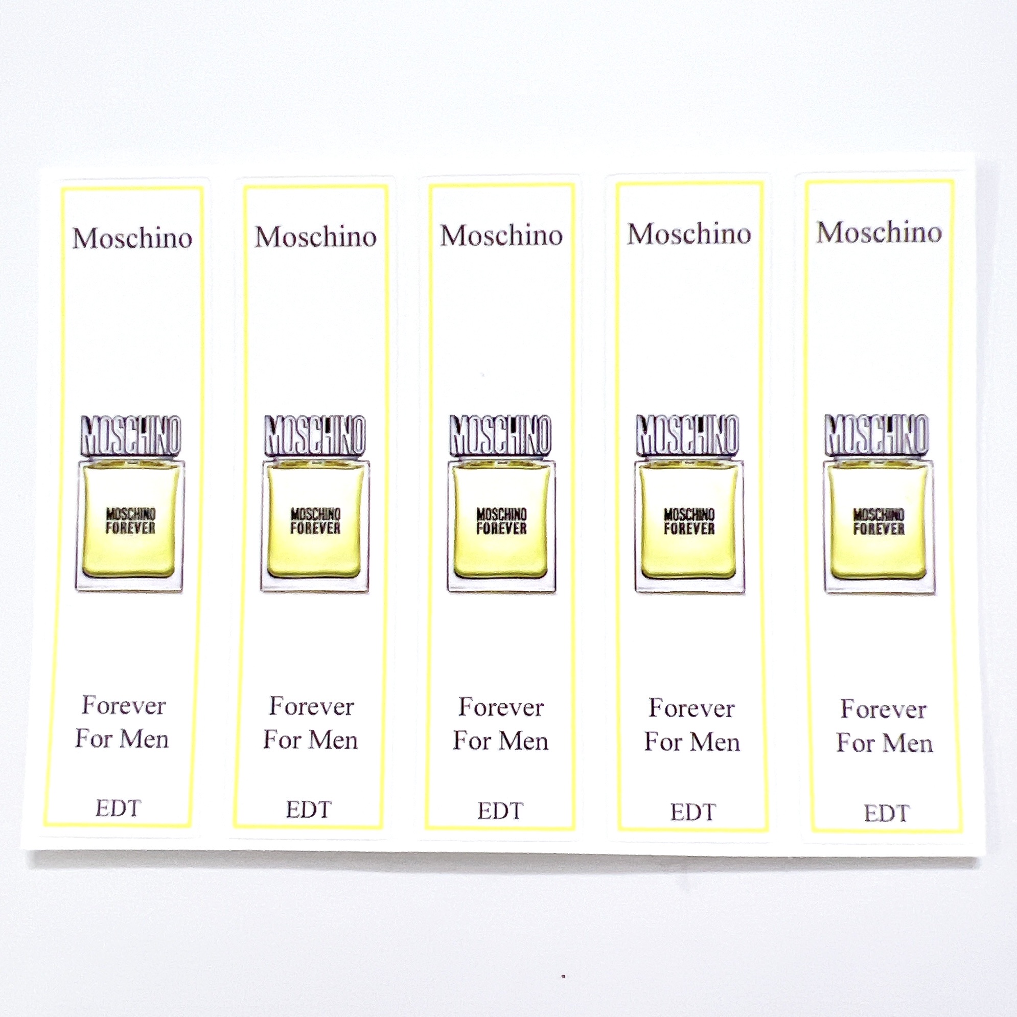 Combo 10 PCs of tinchino perfume bottle sticker for full series refills.