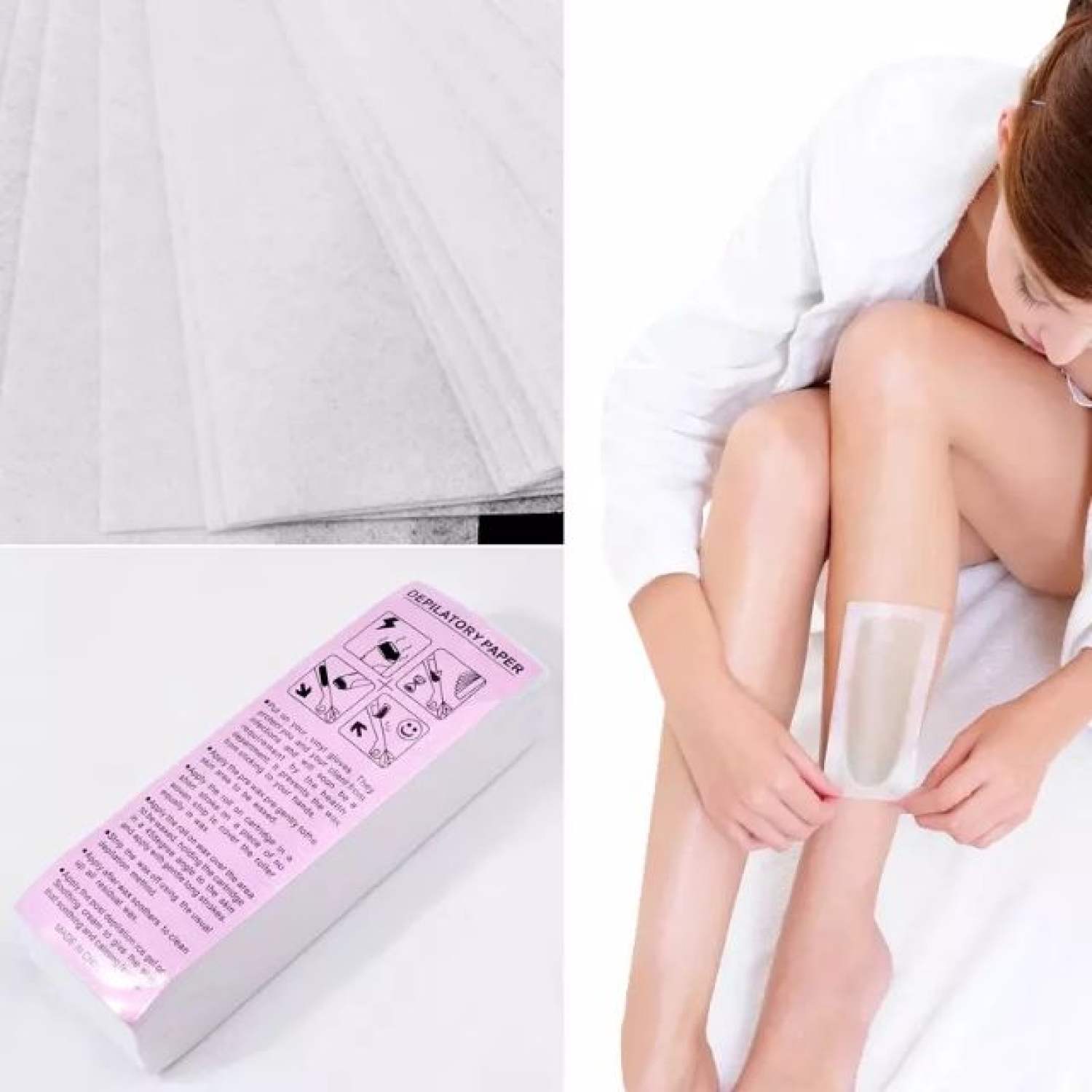 Giấy wax lông 100 miếng