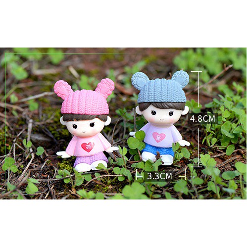 Tượng Chibi Bé Trai Trang Trí Mô Hình, Tiểu Cảnh