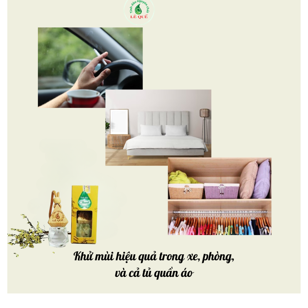 (Lê Quế) Tinh dầu treo xe Chanh Đào  Giúp tỉnh táo, giảm căng thẳng Khử mùi hồi trên xe Giảm say xe 7ml Koshka Home (1)
