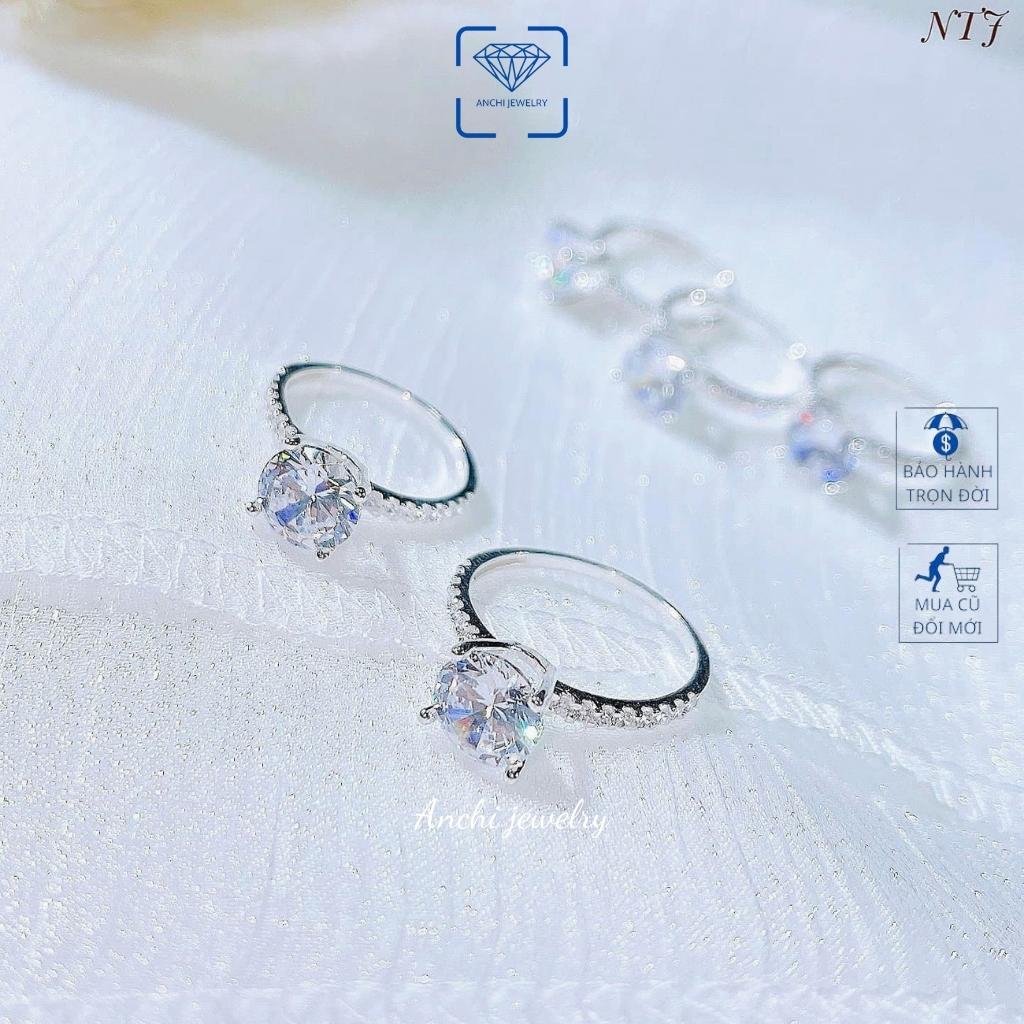 Nhẫn bạc đính đá trẻ trung, Vàng bạc an chi