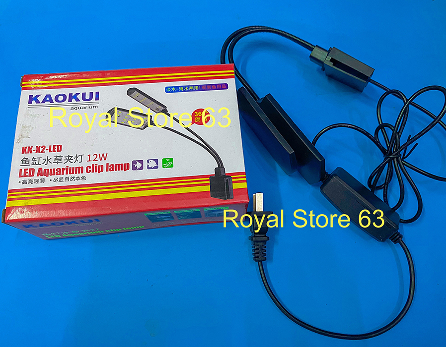 Đèn led kẹp kaokui kk-x2 - led kẹp bể cá thủy sinh 12w