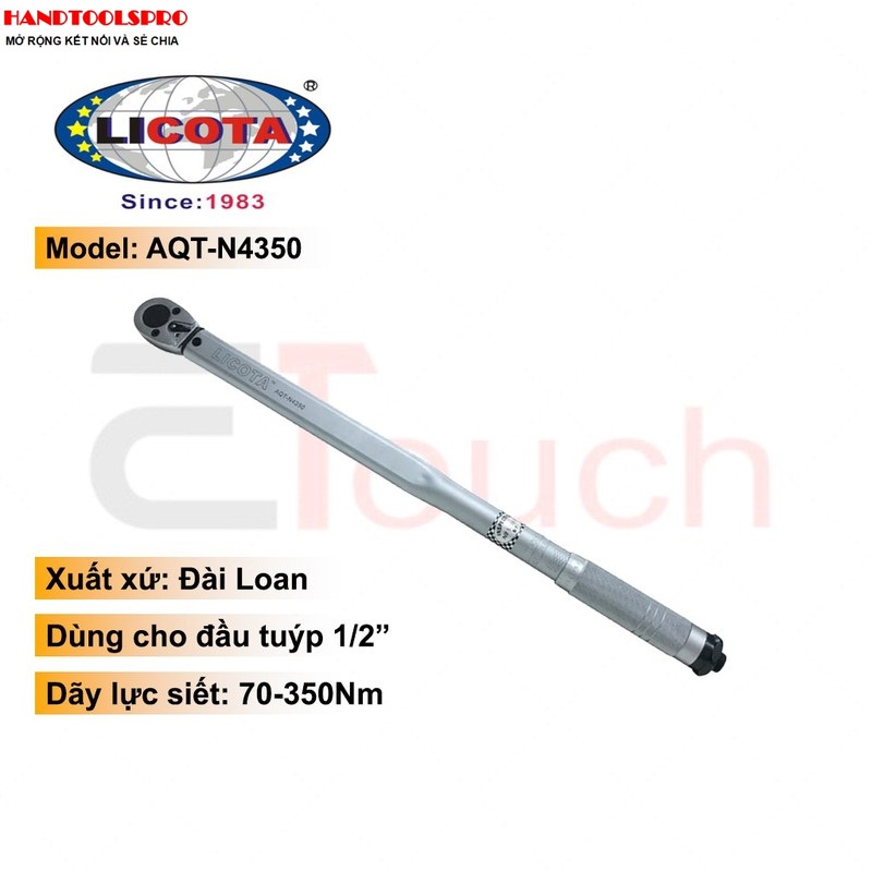 Cần siết chỉnh lực 1/2 cao cấp licota aqt-n4350
