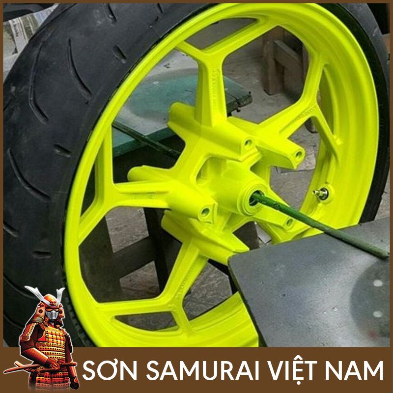 Sơn samurai vàng chanh - Chai sơn huỳnh quang 56 sơn xịt samurai
