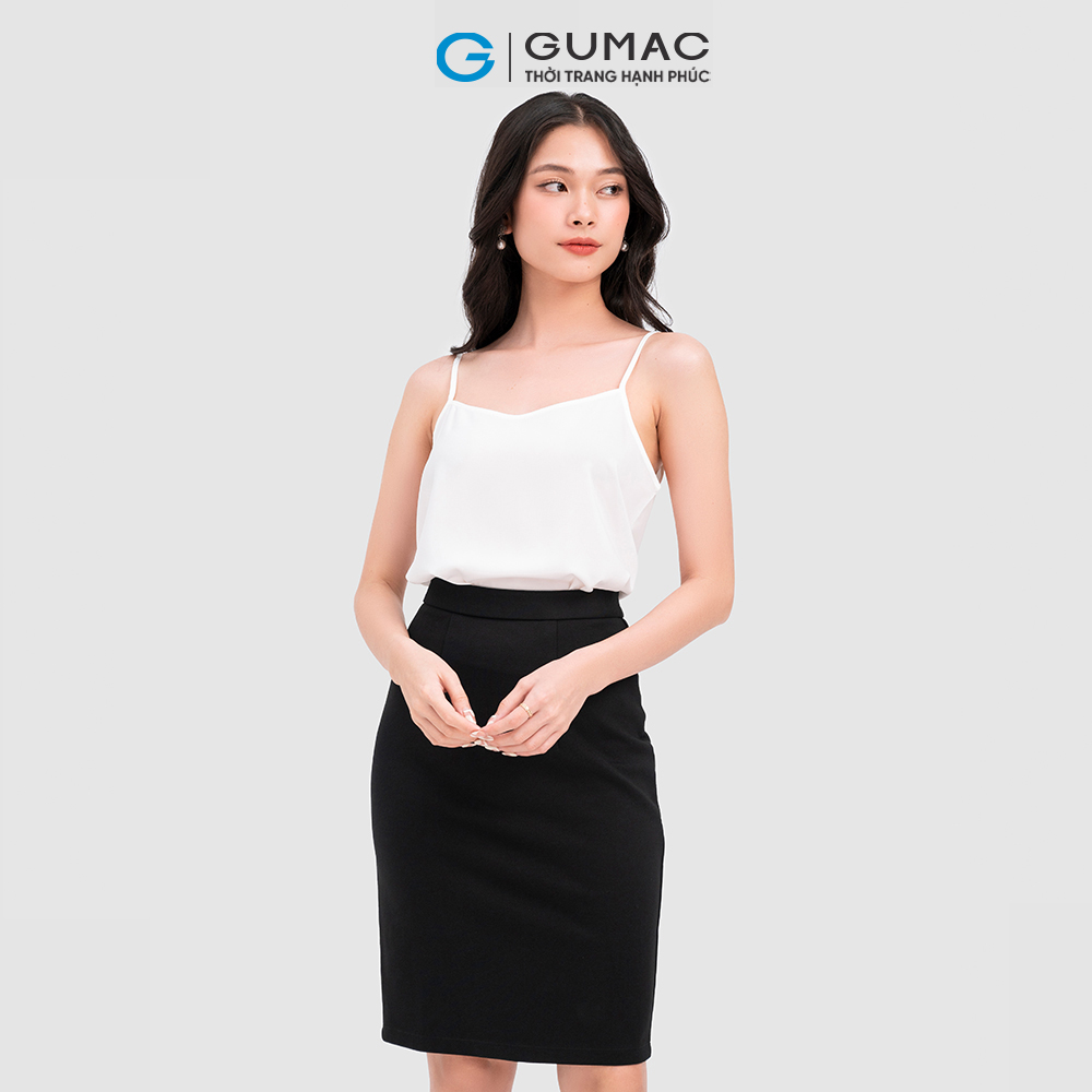 Váy bút chì xẻ đắp GUMAC VC08127