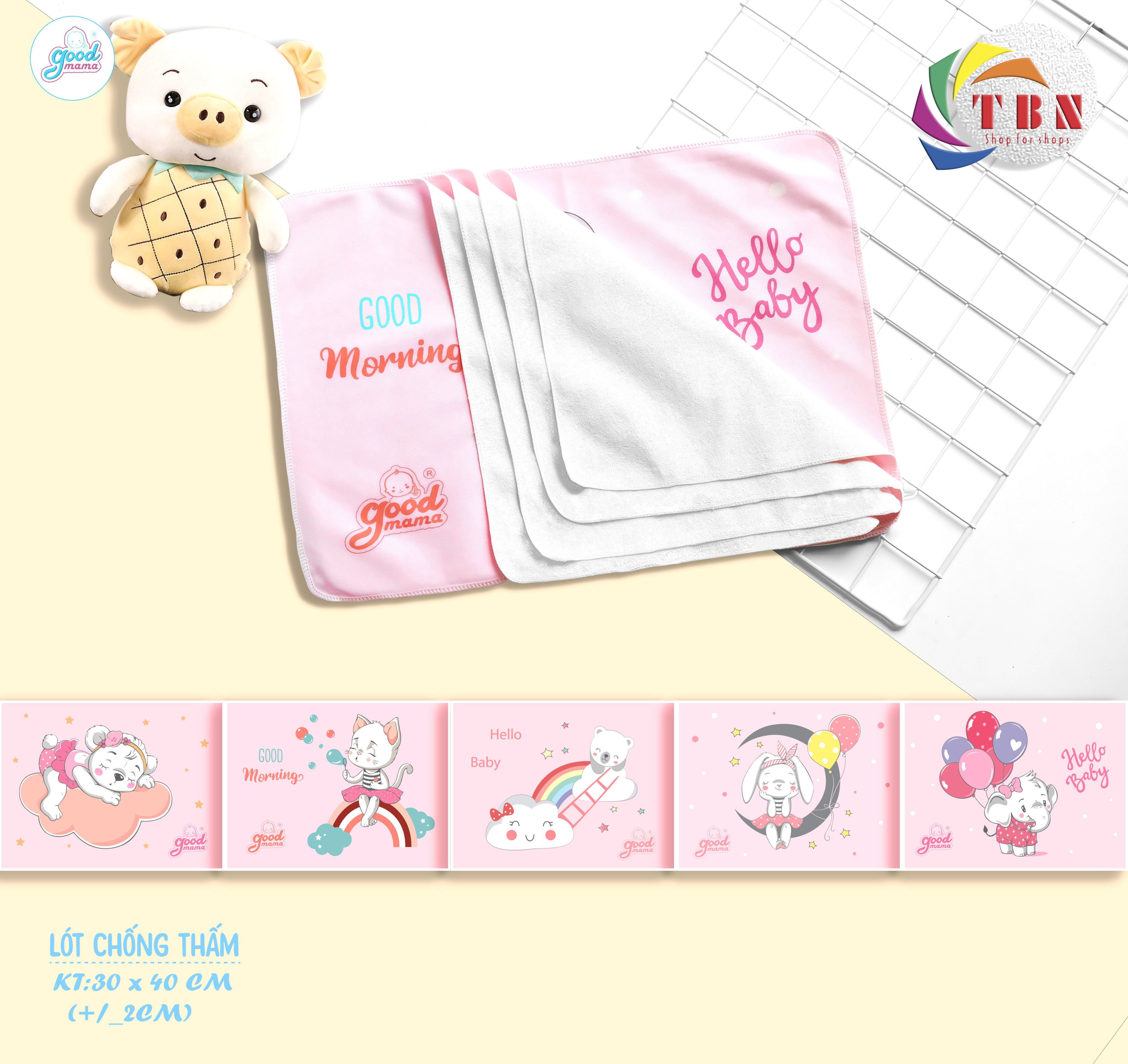 5 Tấm lót mông chống thấm GOODMAMA size 30x40