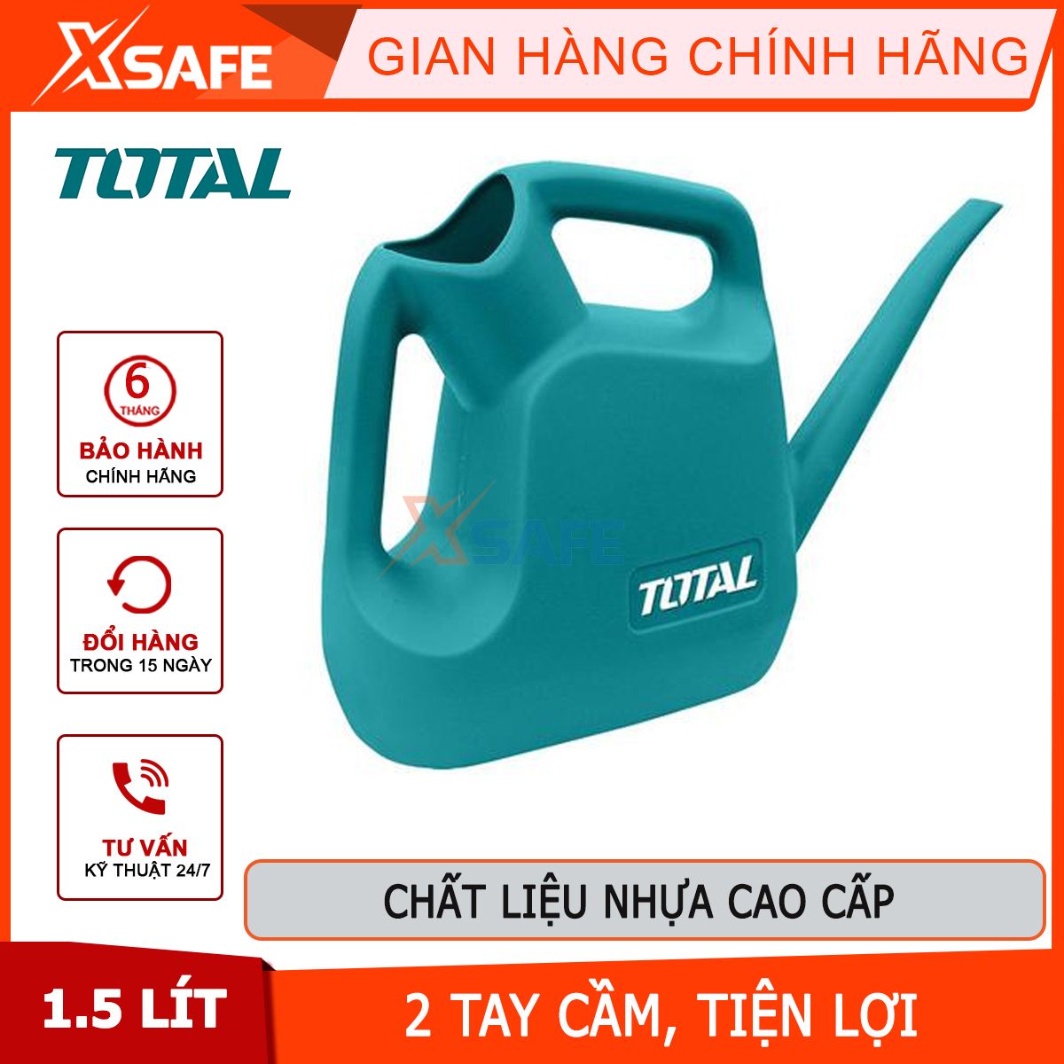 Vase plant watering 1.5 liters total THSPP0155 vase sturdy plastic weight 0.2kg for watering potted plants, garden