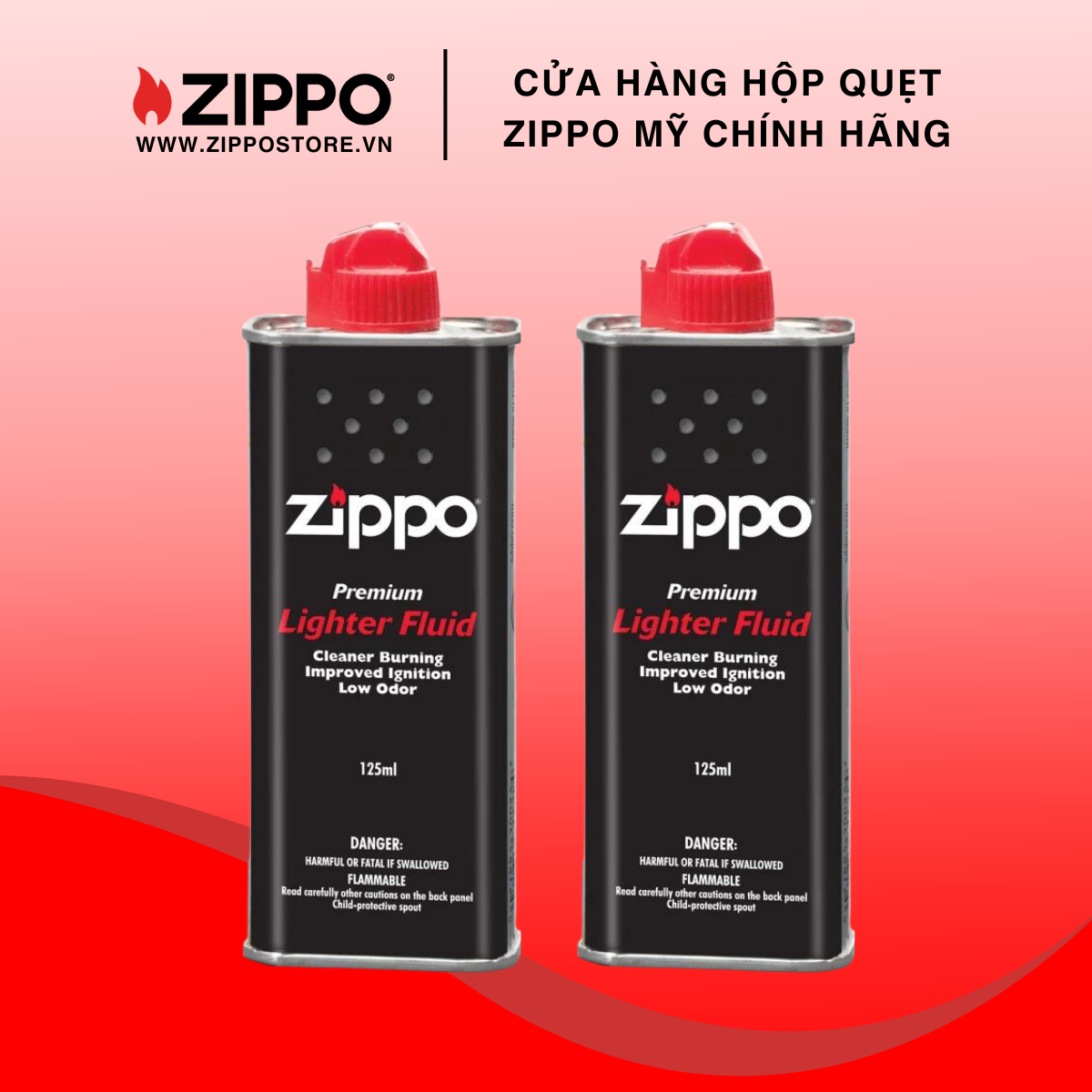 Xăng zippo 125ml combo 2 chai - hàng chính hãng phân phối