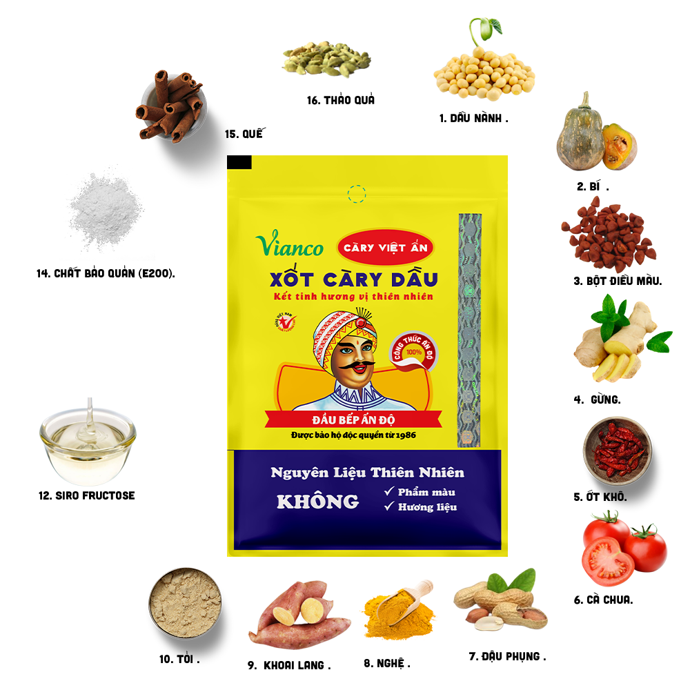 [Ly nhỏ 50g] XỐT CÀ RI DẦU [VN] VIANCO Curry Oil Paste