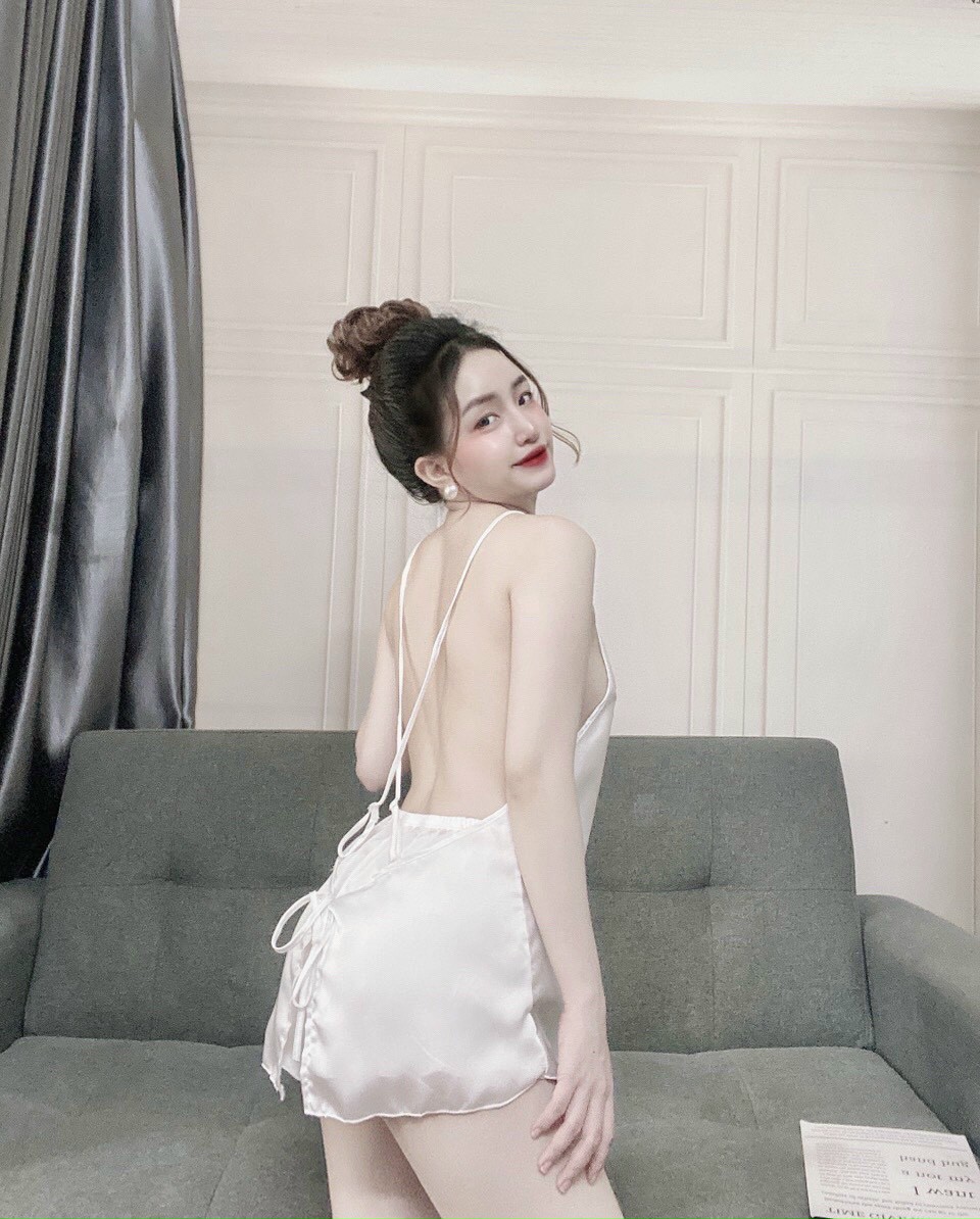 ĐỒ NGỦ NỮ SEXY HAI DÂY LỤA SATIN SIÊU MÁT