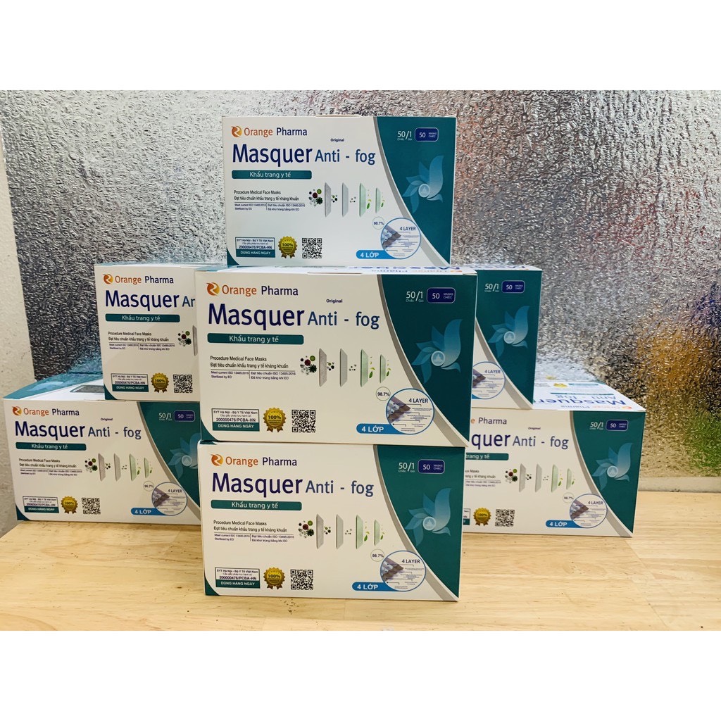 Khẩu trang y tế (ktyt) MASQUER  hộp 50 chiếc kháng khuẩn