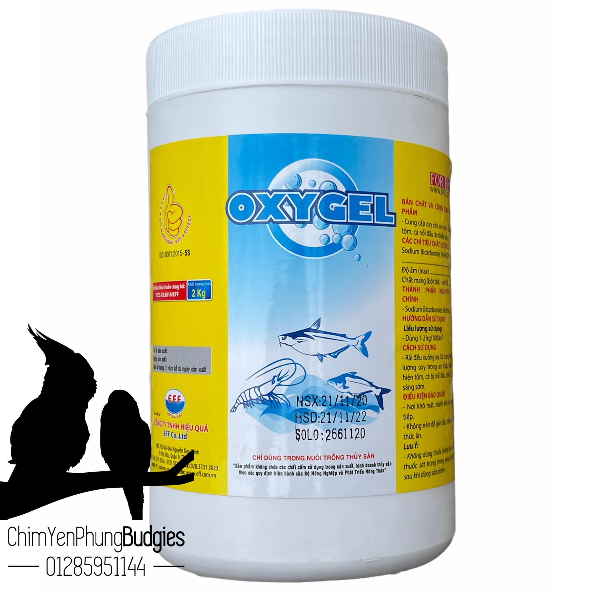Oxygel - eff cung cấp oxy cho ao nuôi, cấp cứu tôm, cá do thiếu oxy.