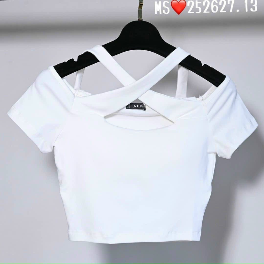 Áo Borip Croptop Cổ Kiểu Đan Dây Xinh Xắn TTKXA0206